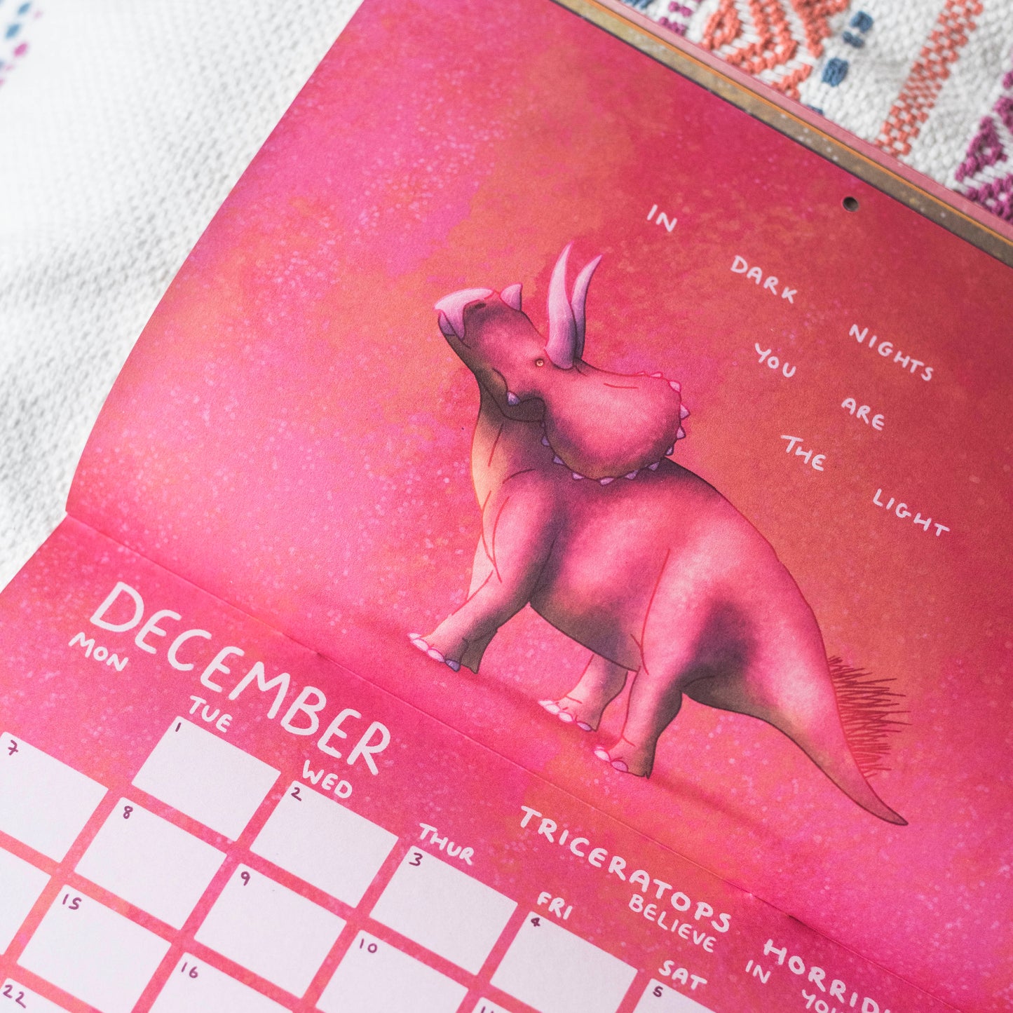 The Motivational Dinosaur Calendar 2026