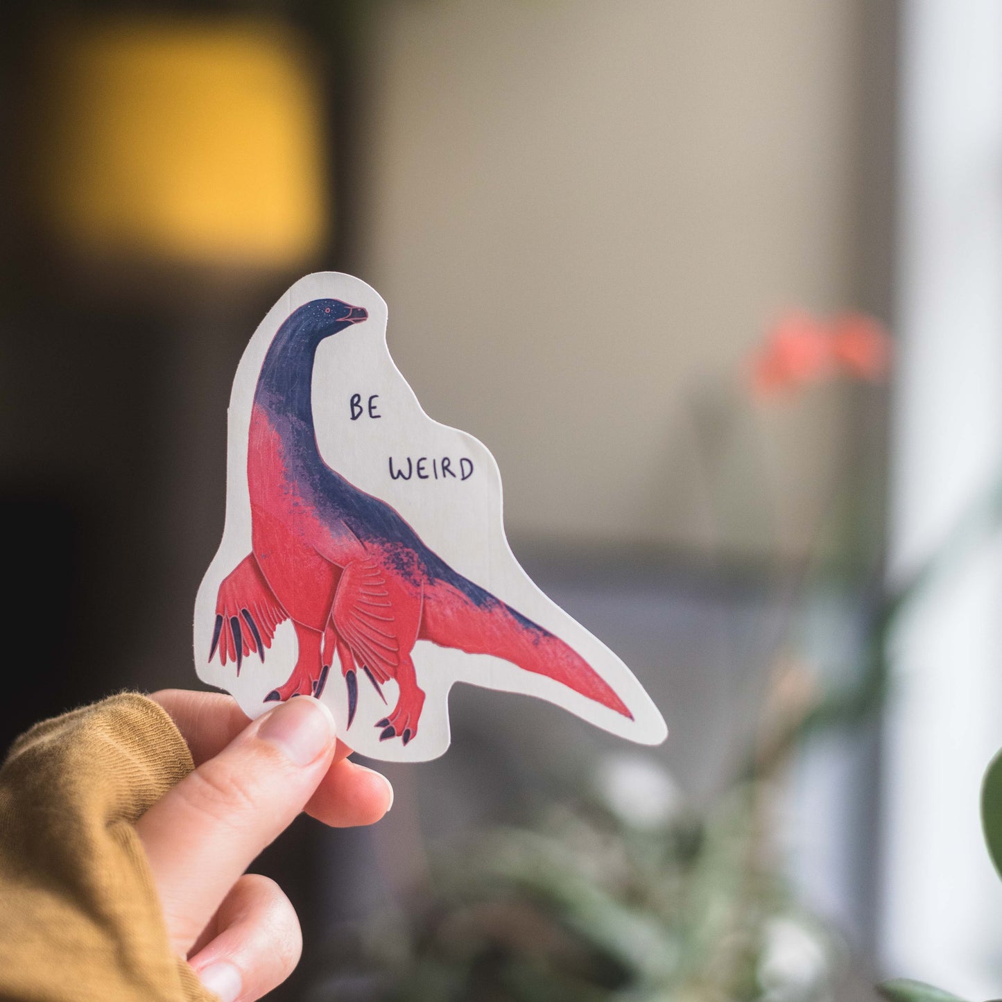 Nothronychus Be Weird Sticker