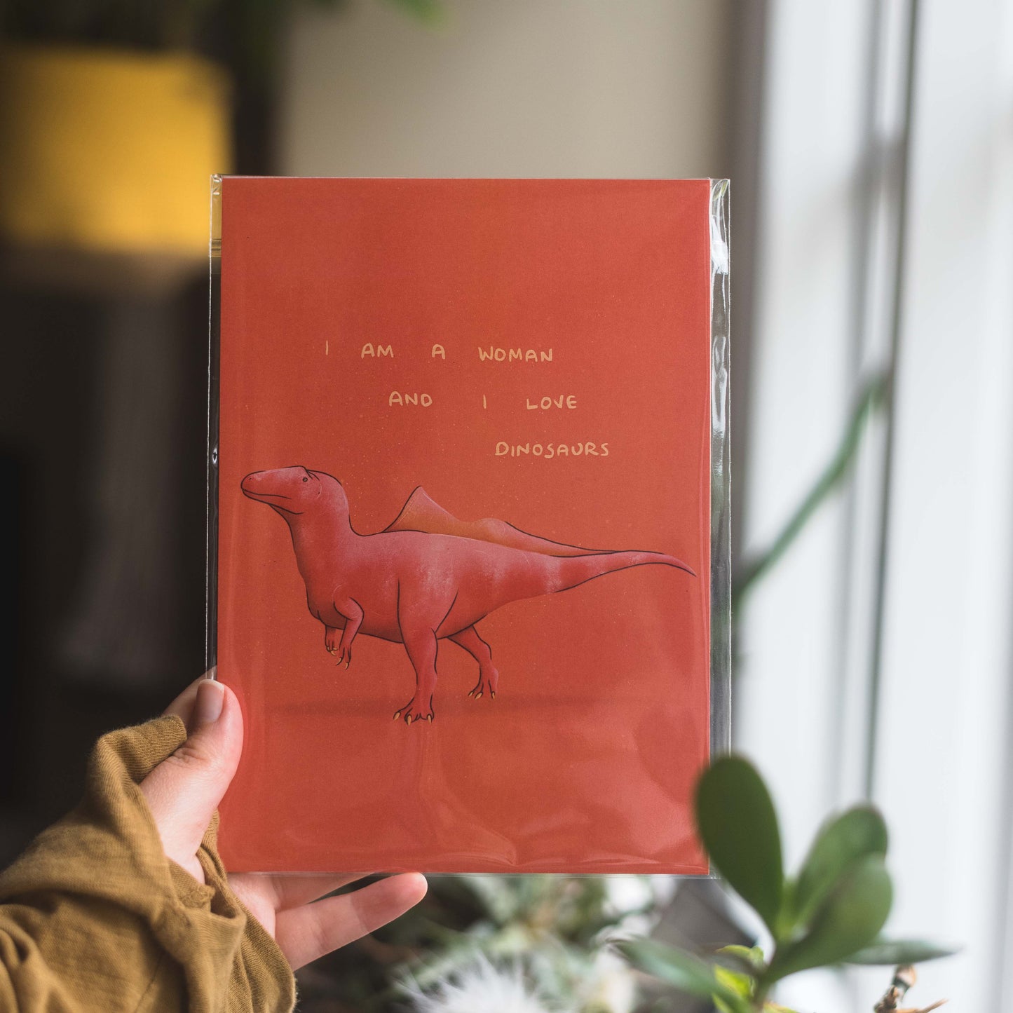 Concavenator I am a Woman and I Love Dinosaurs Print
