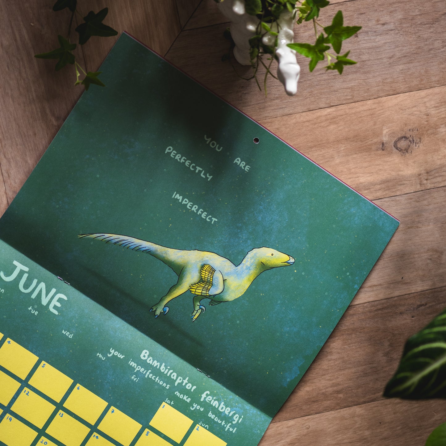 The Motivational Dinosaur Calendar 2024