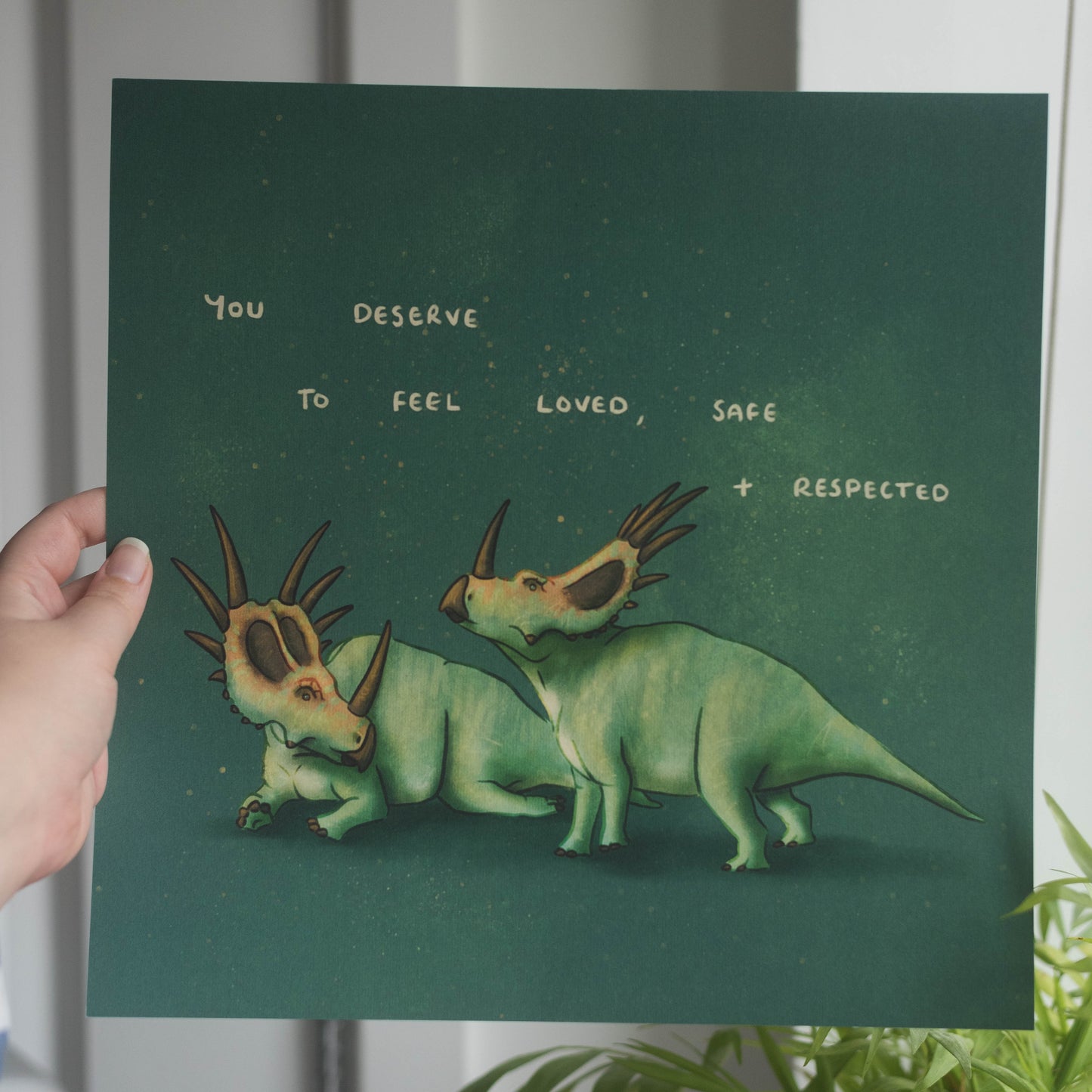 Styracosaurus You Deserve To Feel Loved 300mm Print