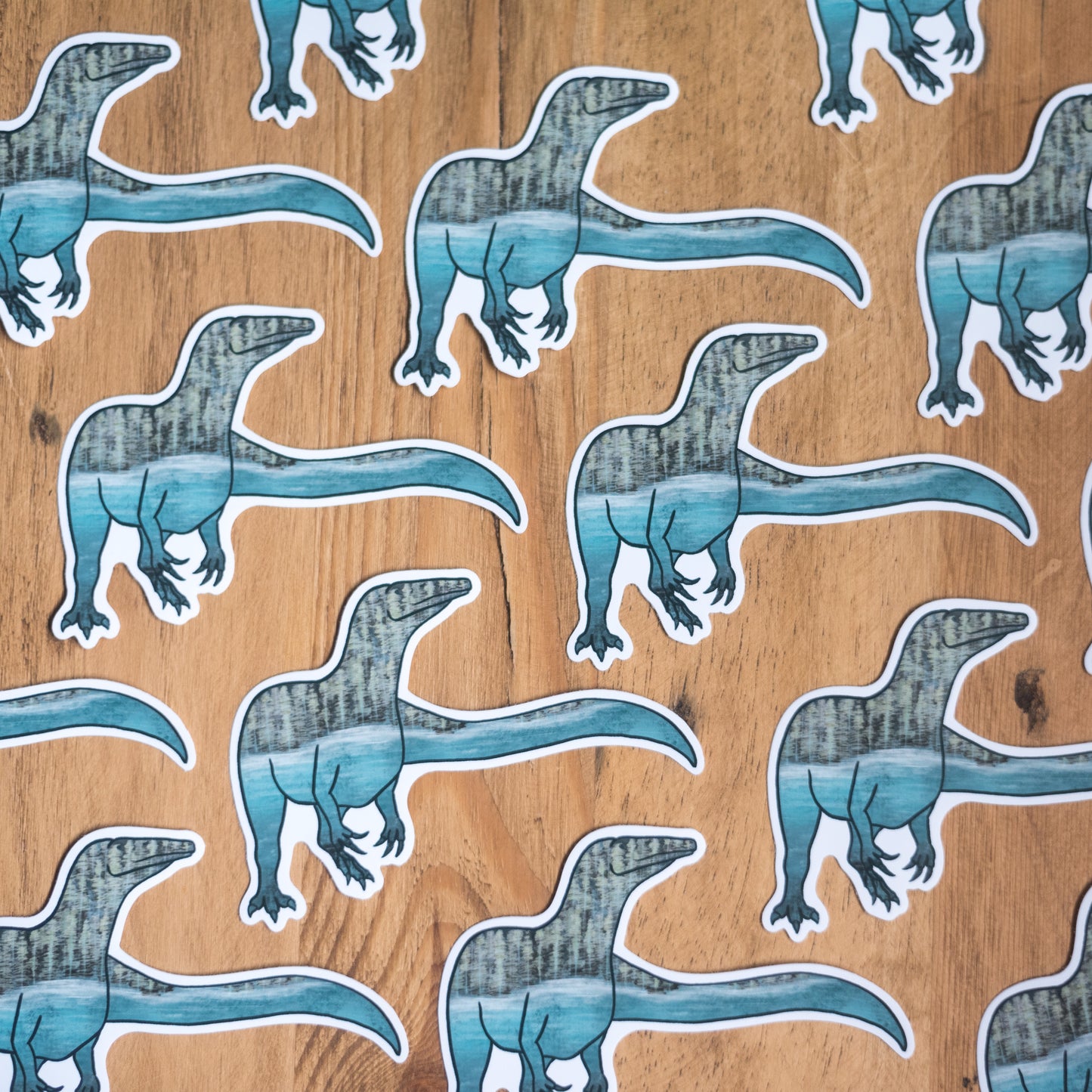 Bundle of Aquatic Themed Spinosaurid Vinyl Stickers