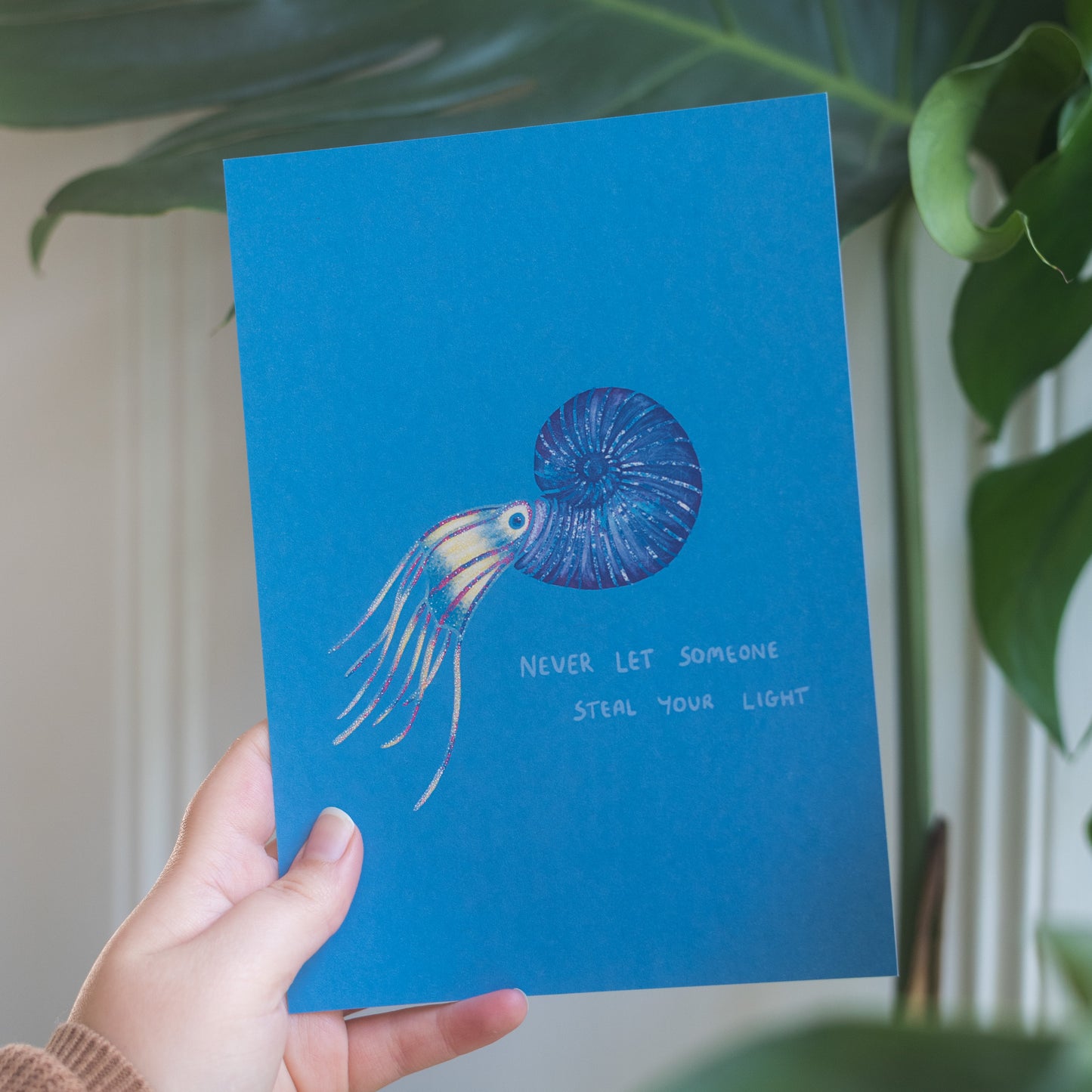 Ammonite Never Let Someone Steal Your Light Print