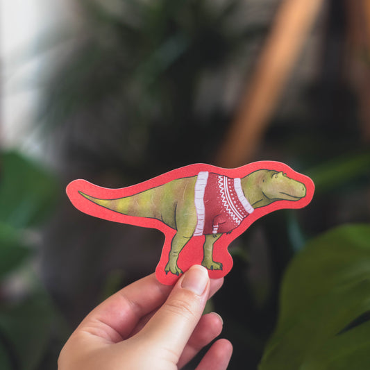 Christmas Jumper Albertosaurus Sticker