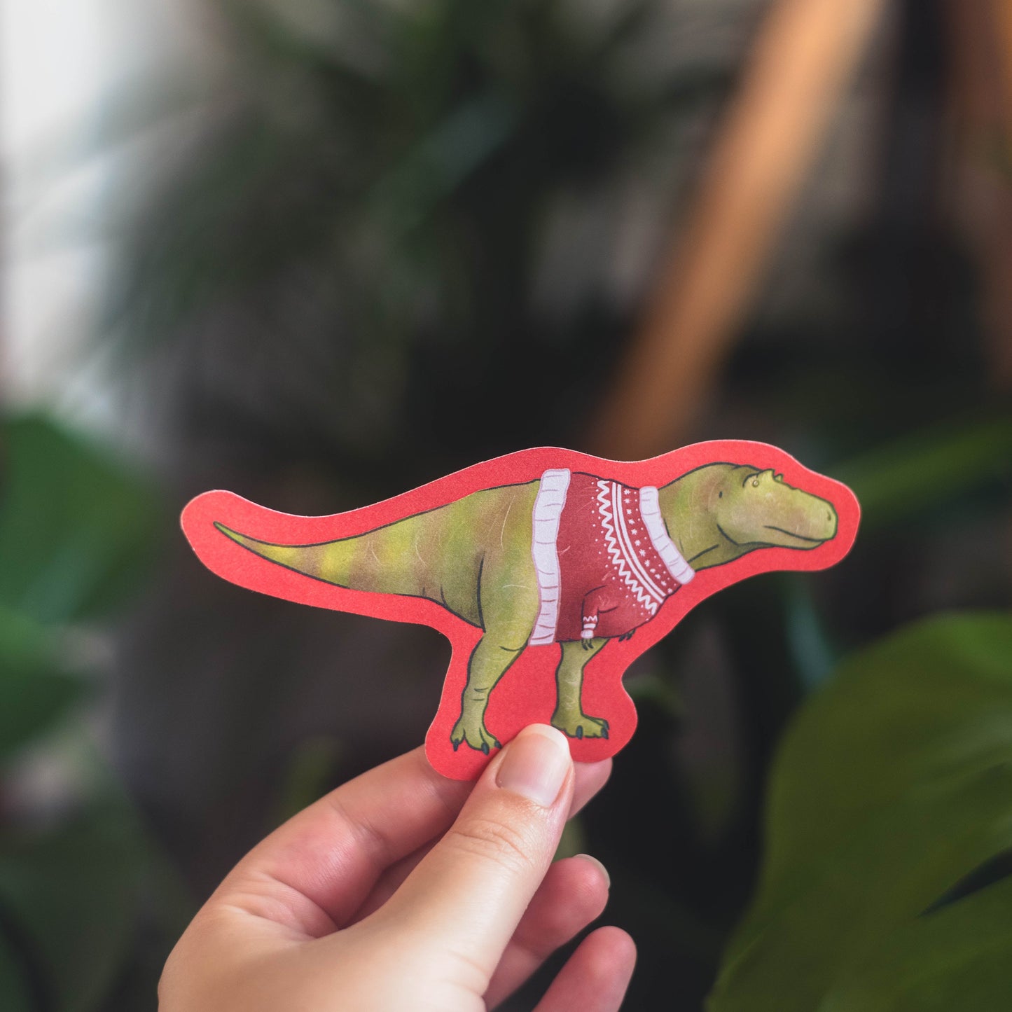 Bundle of Christmas Jumper Dinosaur Stickers