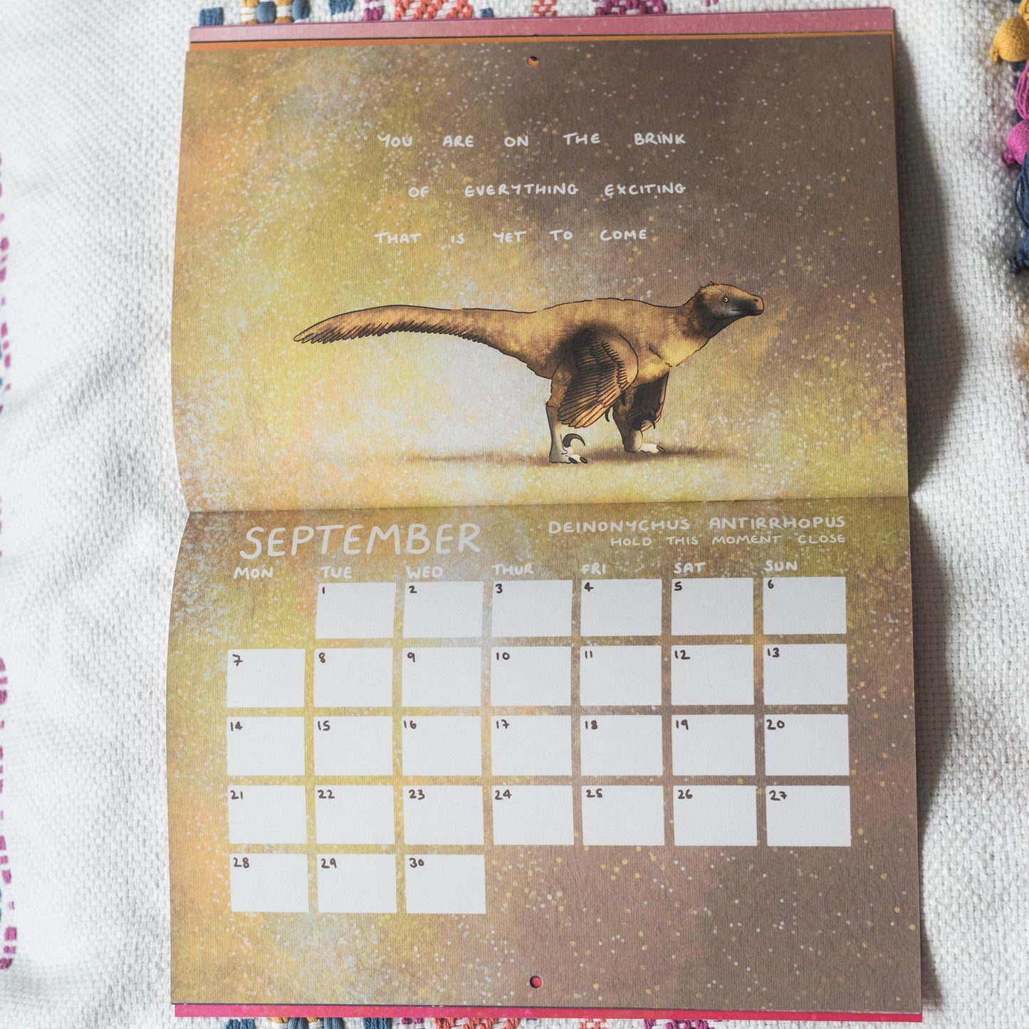 The Motivational Dinosaur Calendar 2026