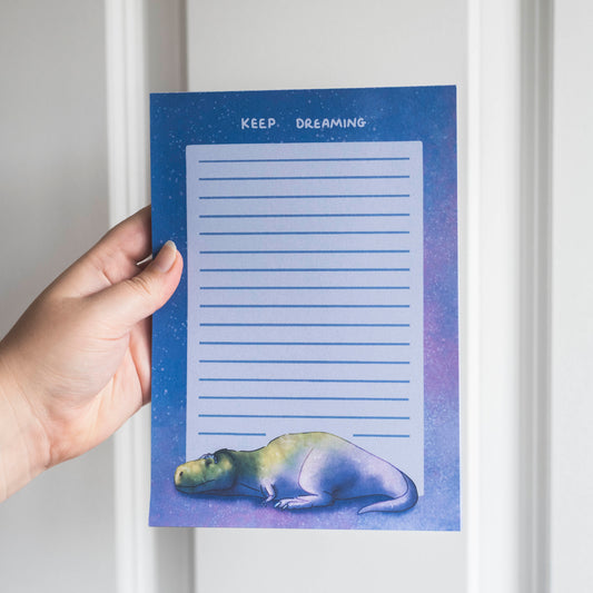 Tyrannosaurus Keep Dreaming A5 Notepad