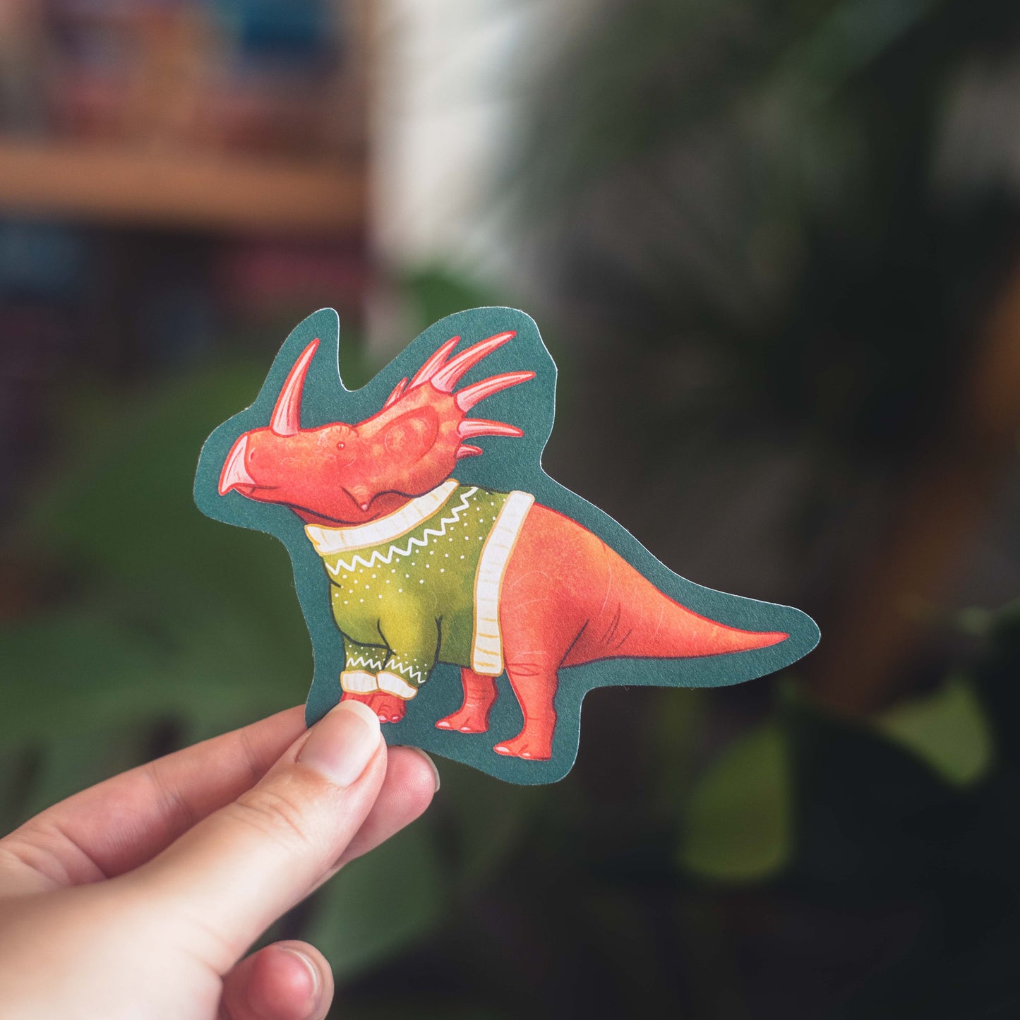 Bundle of Christmas Jumper Dinosaur Stickers