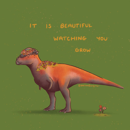 Digital Wholesome Dinosaur Illustration Commission