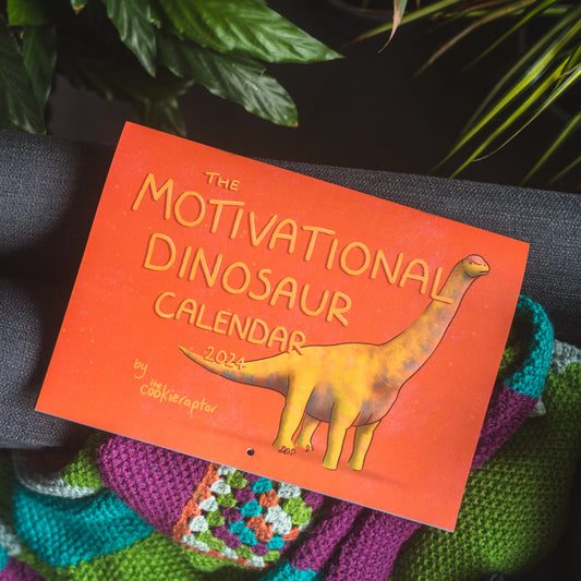 PREORDER for The Motivational Dinosaur Calendar 2024