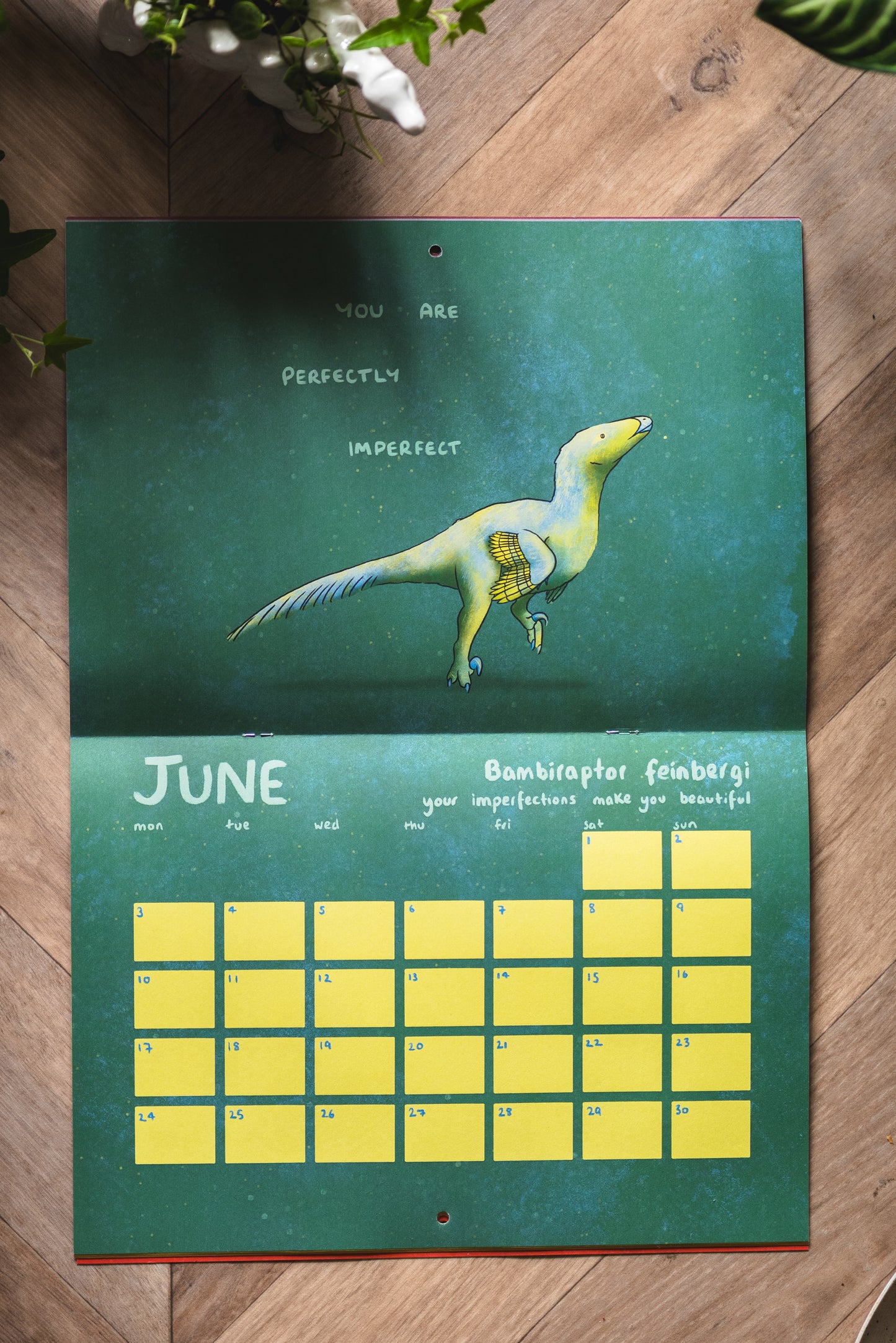 The Motivational Dinosaur Calendar 2024