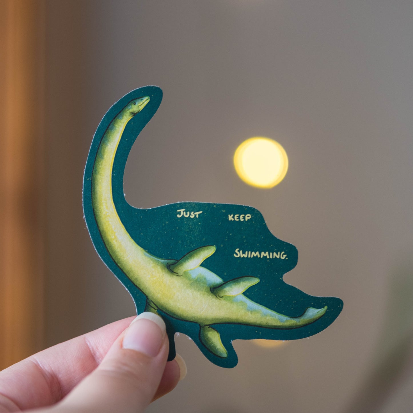 Elasmosaurus Just Keep Swimming Sticker