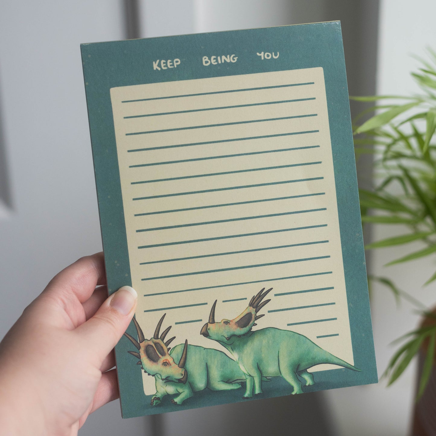 Styracosaurus Keep Being You A5 Notepad