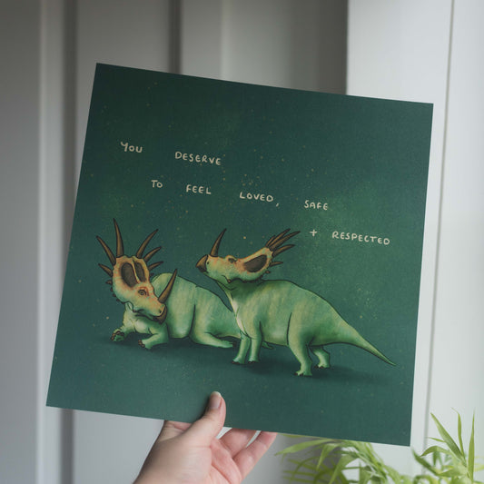 Styracosaurus You Deserve To Feel Loved 300mm Print