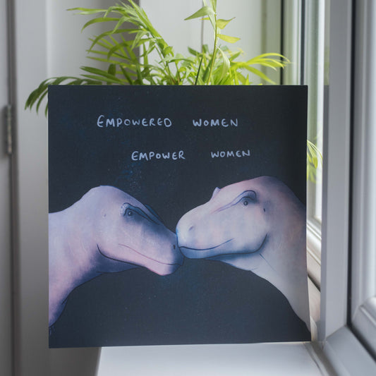 Tyrannosaurus Empowered Women 300mm Print