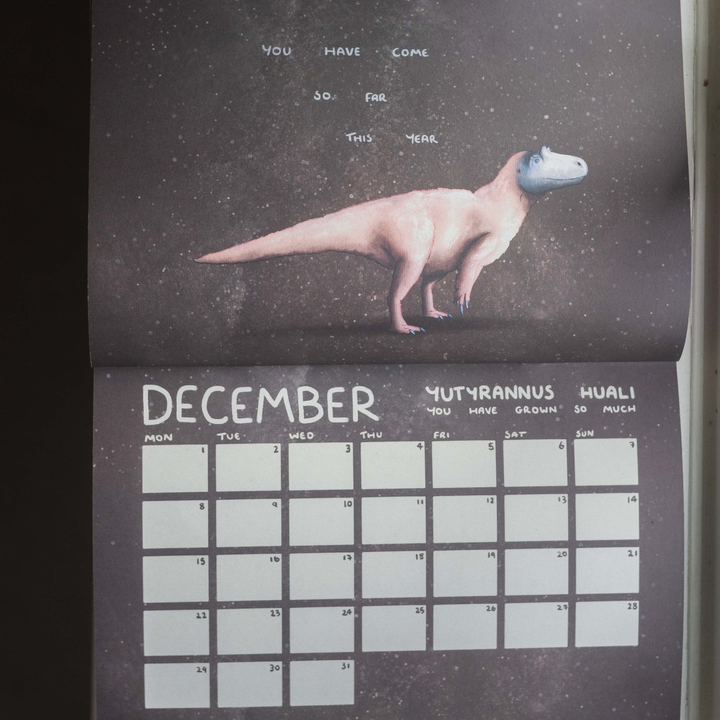 The Motivational Dinosaur Calendar 2025