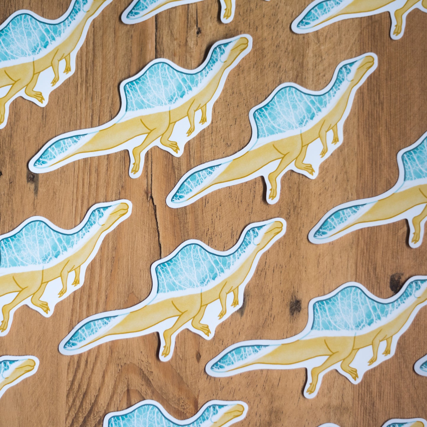 Bundle of Aquatic Themed Spinosaurid Vinyl Stickers