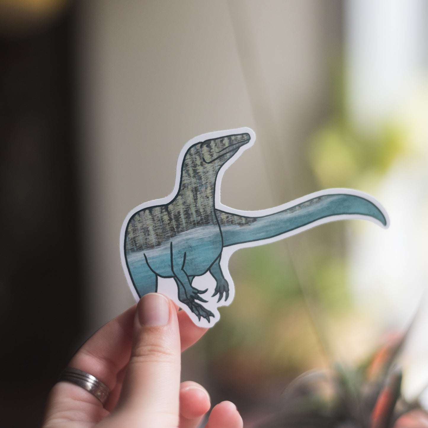 Bundle of Aquatic Themed Spinosaurid Vinyl Stickers