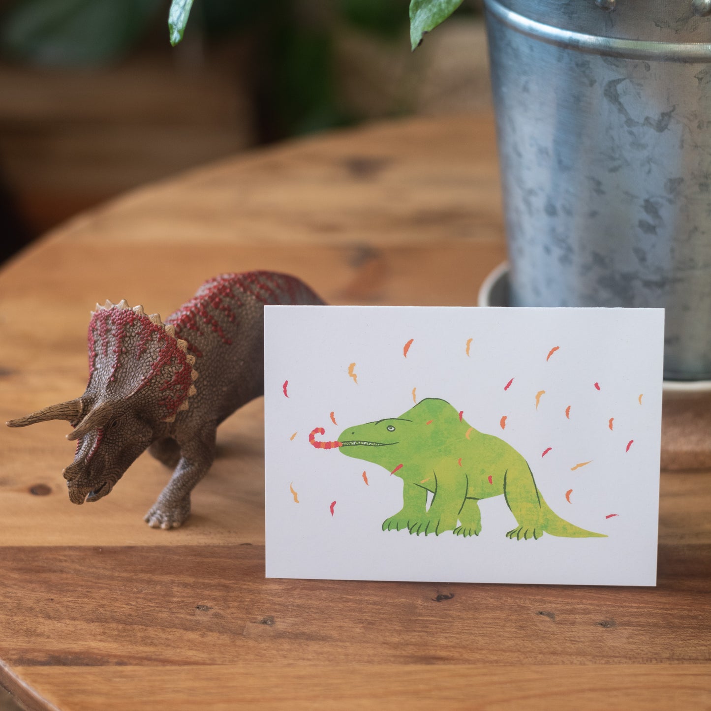 Megalosaurus Crystal Palace Dinosaur Celebration Greetings Card