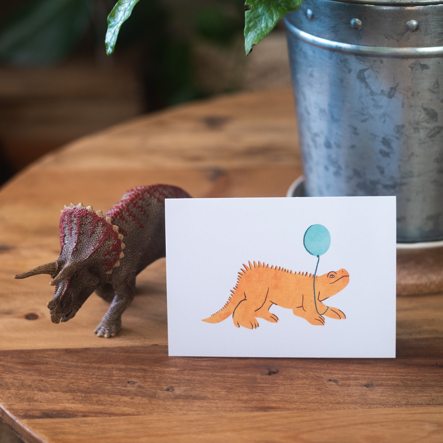 Hylaeosaurus Crystal Palace Dinosaur Celebration Greetings Card