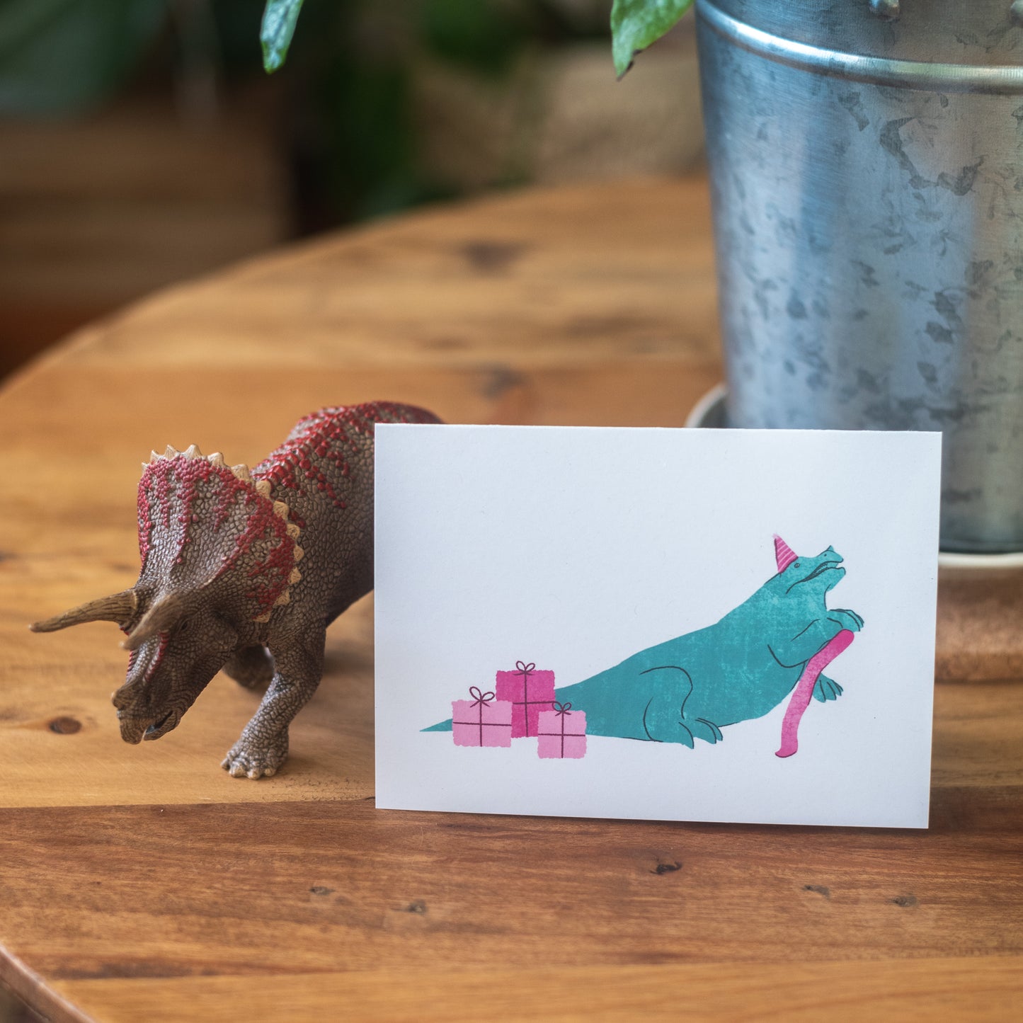 Iguanodon Crystal Palace Dinosaur Celebration Greetings Card