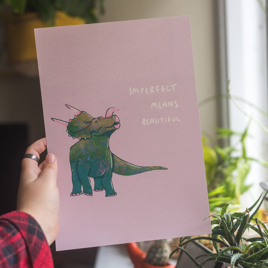 Einiosaurus Imperfect Means Beautiful Print