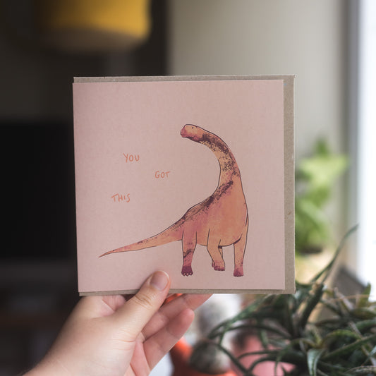 Cetiosaurus You Got This Greetings Card