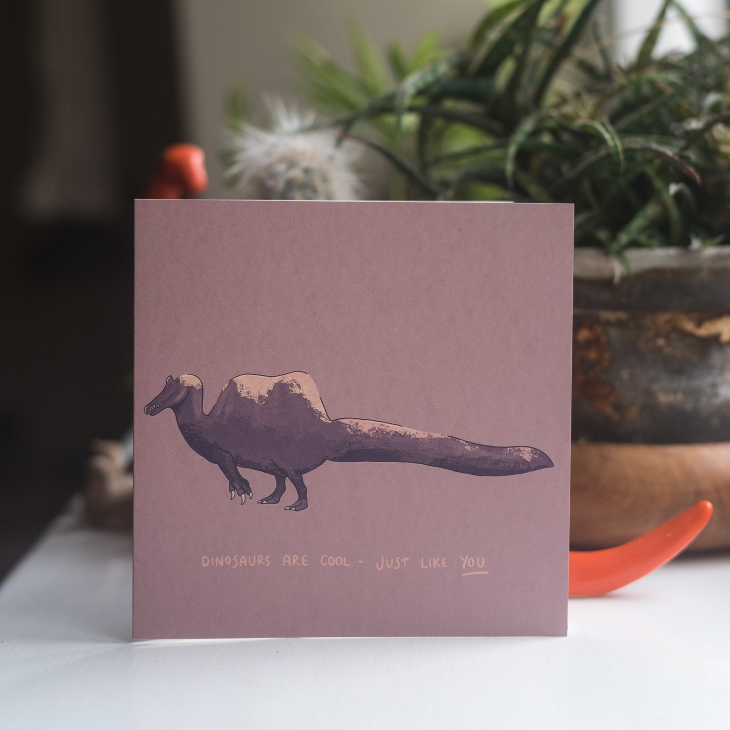 Spinosaurus Dinosaurs Are Cool Just Like You Greetings Card